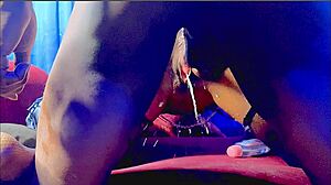 yo little cupid strips and squirts on owner's bbc after private dance