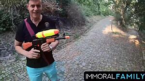 😏 easter surprise turns into alexis getting her pussy sprayed wild!