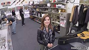 pawnstar hooks up with rockstar stud for hidden cash-fueled pounding