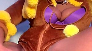 Lopunny cosplay pussy squirts wet after horny missionary fuck