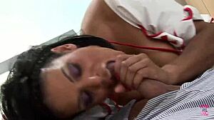 Nurse's Massive Tits Ass Railed Doggy Checkup