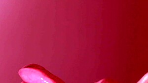 A curious Japanese stepmom sneaks a peek at her son's secret porn stash up close blowjob cumshot