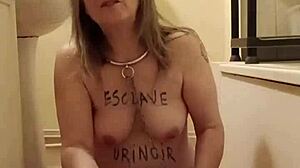 Slave endures uro belt torment