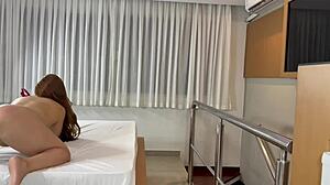 Hot newbie model babe teases in casting interview