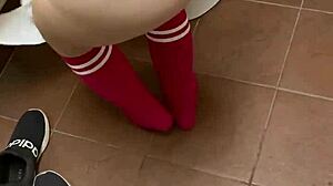 her cute pink sock freak unleashes bbc chaos