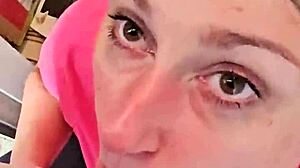 Oh wow, watch this cute couple's homemade deepthroat action!