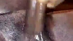 You ever stroked a massive black cock till it explodes cum all over like this?