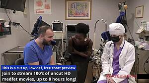 My petite neighbor rina arem spreads for first intense gyno exam closeup!