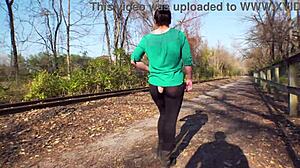 ripped leggings prank leads to wild public ass flashing