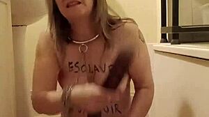 Slave endures uro belt torment