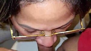 Best Friend's Mom Catches Me Jerking with Her Thong - Swallows Every Drop of My Load