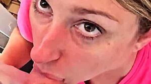 Oh wow, watch this cute couple's homemade deepthroat action!