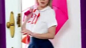 hey that sneaky teen got busted shoplifting and calls her strict stepmom to bail her out shoplyfter style