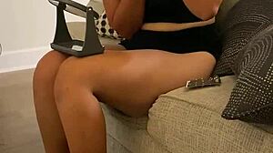 Can my big booty white whore take this fat pussy pounding?