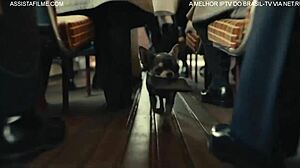 Retro assfucking with erotic anal licking and deep penetration