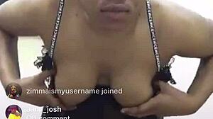 Black African Girl's Massive Tits and Nipples Tempt Every Horny Viewer