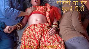 Indian stepmom pussy pounded by stepson in dirty hindi talk