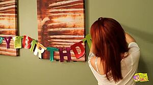 two stunning lesbians kiss finger and lick passionately after wild party