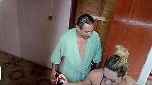 slutty architect's leak job ends in sneaky anal and pussy lick