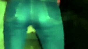 hey i caught this stranger masturbating hard in jeans out there