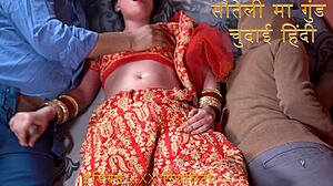 Indian stepmom pussy pounded by stepson in dirty hindi talk