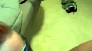 Masked bbw milf gets blindfolded and face fucked hard by monster bbc gagging