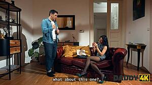 I feel so naughty sneaking around on my boyfriend right next door with this older guy