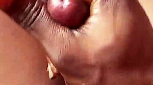 I'm stroking my big black monster cock for you