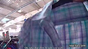 stellar czech teen gets clothes ripped teased fucked pov in shop