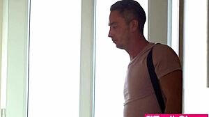 russian teen tory sweety caught camming, stepbro rams her blonde throat and pussy hard!