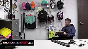 hey that sneaky teen got busted shoplifting and calls her strict stepmom to bail her out shoplyfter style