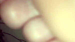 Girlfriend's soft soles licked and toes sucked in foot fetish play