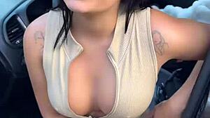 asiática gostosa stopped by cop fucks raw in the woods