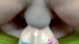 who can handle this extreme deepthroat gagging choke on huge cock cumshot