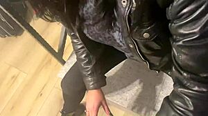 milfycalla's hottest fetish blowjobs in down jackets fur coats and sexy boots compilation