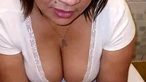 Best Friend's Mom Catches Me Jerking with Her Thong - Swallows Every Drop of My Load