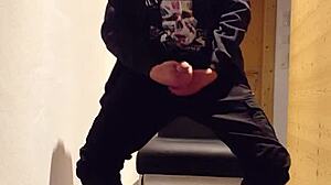 cum blasting all over my dirty sneaker now!!