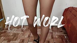 Diana touches shaved pussy and ass on cam before you fuck her creampie?