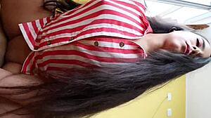 hermosa colegiala latina teen in casting... bent over blowjob, doggystyle creampie, squirting tits everywhere ugh