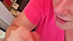 Oh wow, watch this cute couple's homemade deepthroat action!