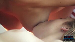 Lesbian teens lick wet pussies and finger clits hard!