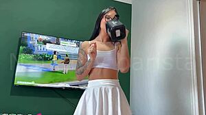 damn that golf girl's tight hole takes a full ball deep inside her