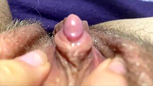 Huge Clit Close-Up Rubbing Leads to Intense Squirting Orgasm