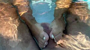 Amateur Babysitter Blowjob in Public Pool? Then Home for Anal Rimjob and Squirting!