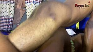 Vera rides my big black cock creampie style homemade ebony fun.