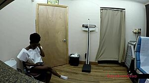 My petite neighbor rina arem spreads for first intense gyno exam closeup!