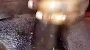 You ever stroked a massive black cock till it explodes cum all over like this?