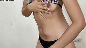 Diana touches shaved pussy and ass on cam before you fuck her creampie?