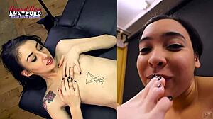 bewitching olyssia dives into busty raquel love's halloween oral treat with passion