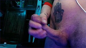 thick long cock unloads massive cumshot in extreme closeup detail